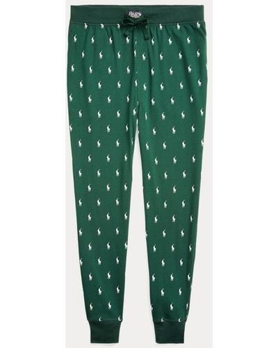 Polo Ralph Lauren Pantalon de pyjama avec motif poney - Vert