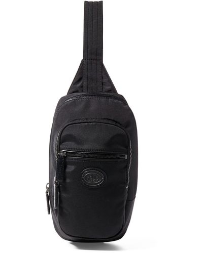 Polo Ralph Lauren Leather-trimmed Sling Bag - Black