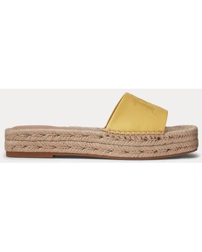 Lauren by Ralph Lauren Polly Nappa Leather Espadrille - Natural