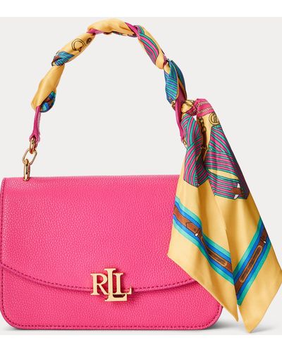 Ralph Lauren Borsa a tracolla Madison con foulard - Rosa