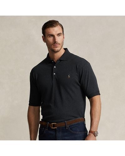 Polo Ralph Lauren Große Größen - Poloshirt aus weicher Baumwolle - Schwarz