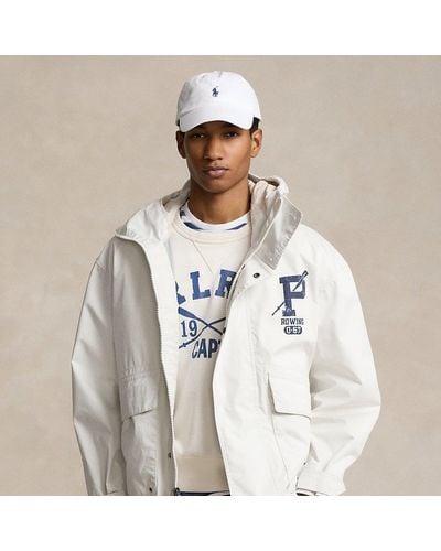 Polo Ralph Lauren Twill Graphic Hooded Jacket - White