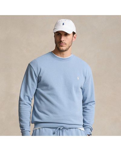 Polo Ralph Lauren Grotere Maten - Loopback Fleece Sweatshirt - Blauw