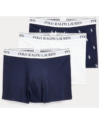 Polo Ralph Lauren 3-pack Klassieke Stretchkatoenen Boxers - Blauw