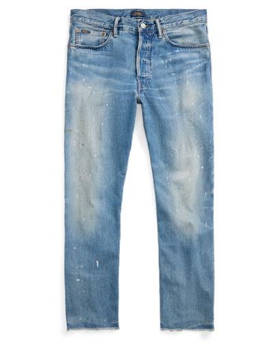 Polo Ralph Lauren Heritage Straight Fit Distressed Jean - Blue
