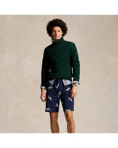 Polo Ralph Lauren Frottee-Shorts mit geflügeltem "P" - Blau