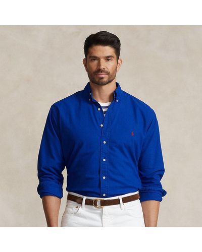 Polo Ralph Lauren Ralph Lauren Garment-dyed Oxford Shirt - Blue
