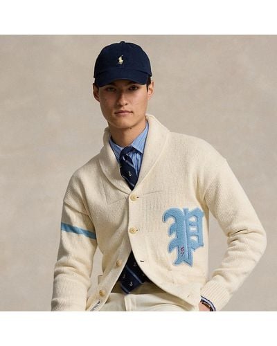 Polo Ralph Lauren College-Cardigan mit Baumwolle - Blau