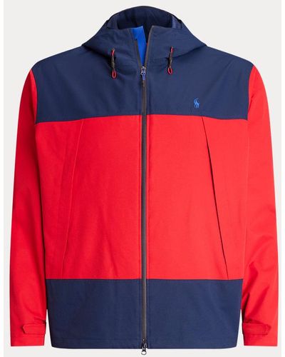 Ralph Lauren Big & Tall - Water-resistant Hooded Jacket - Red