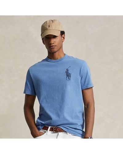 Polo Ralph Lauren Classic-Fit Jersey-T-Shirt mit Big Pony - Blau