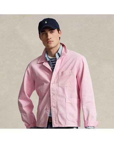 Polo Ralph Lauren Twill Utility Jacket - Pink