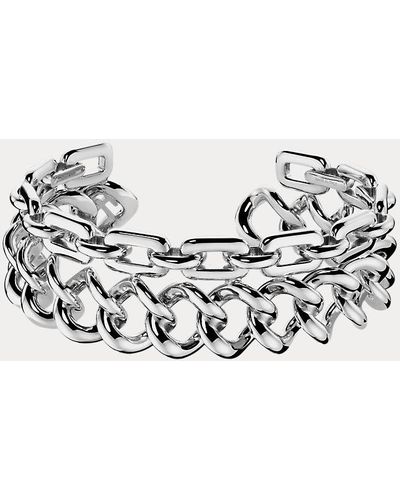 Ralph Lauren Sterling Silver Cuff Bracelet - White
