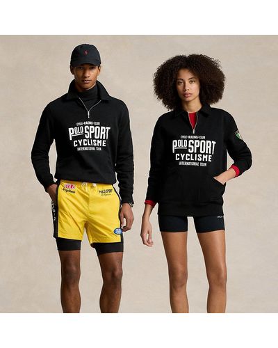 Ralph Lauren Polo Sport Graphic Collared Sweatshirt - Black