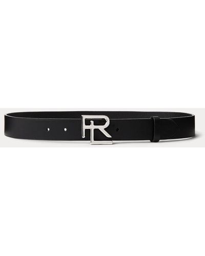 Ralph Lauren Collection Rl Vachetta Leather Belt - White