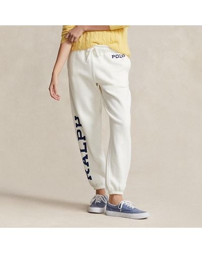 Polo Ralph Lauren Logo Fleece Athletic Trouser - Natural