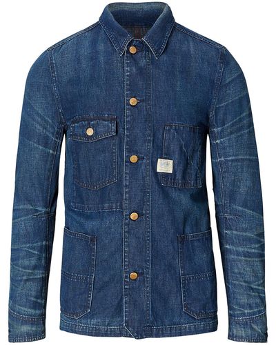 Denim & Supply Ralph Lauren Indigo Denim Chore Jacket - Blue