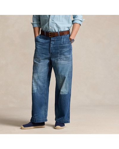 Ralph Lauren Relaxed Fit Distressed Jean - Blue