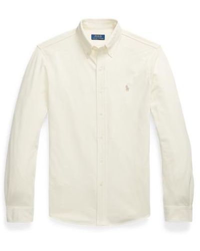 Polo Ralph Lauren Hemd aus federleichtem Piqué - Weiß