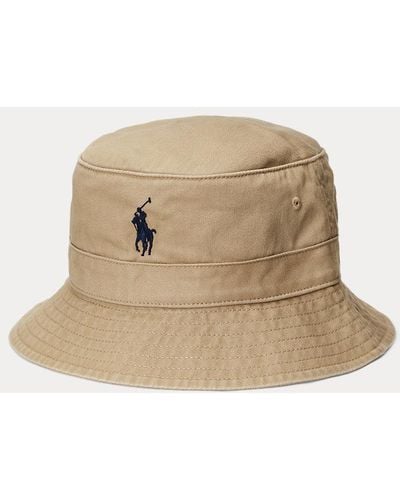 Polo Ralph Lauren Sombrero de pesca chino algodón - Marrón