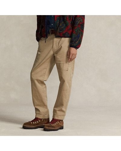 Ralph Lauren Relaxed Fit Distressed Chino Pant - Brown
