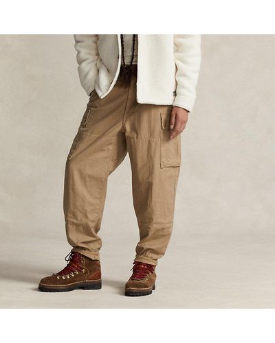 Polo Ralph Lauren Baggy Fit Reverse-sateen Cargo Trouser - Natural