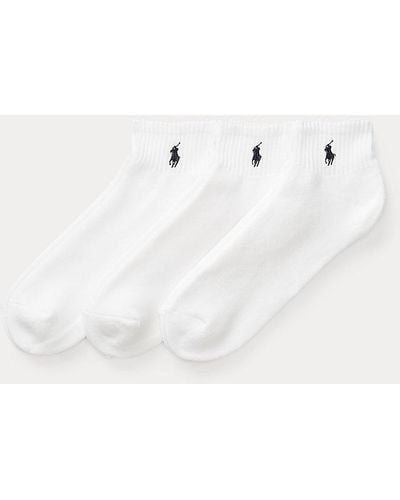 Polo Ralph Lauren Verpakking Van Drie Paar Korte Sokken - Naturel