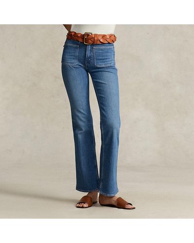 Ralph Lauren Bootcut-Jeans - Blau