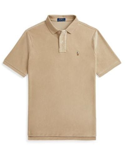Polo Ralph Lauren Classic Fit Gebreid Corduroy Polo-shirt - Naturel