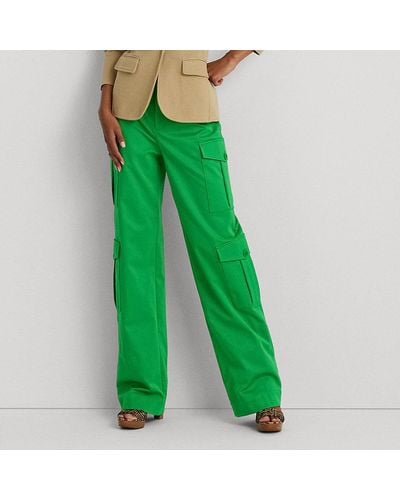 Lauren by Ralph Lauren Ralph Lauren Faille Cargo Pant - Green