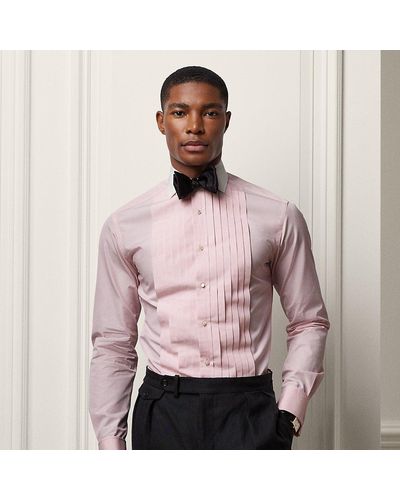 Ralph Lauren Purple Label Ralph Lauren French Cuff Tuxedo Shirt - Pink