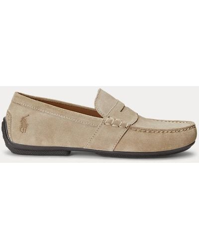 Polo Ralph Lauren Reynold Suede Driver - Natural