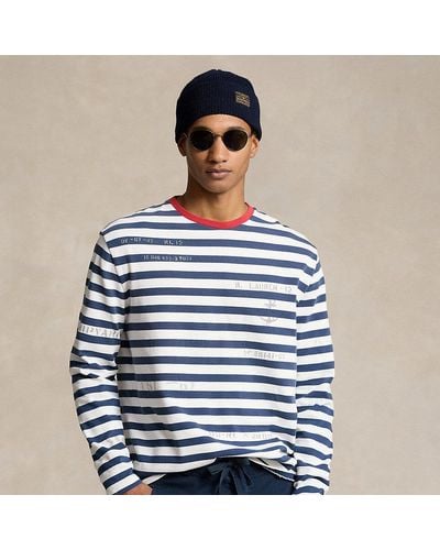 Polo Ralph Lauren Classic Fit Striped Jersey T-shirt - Blue