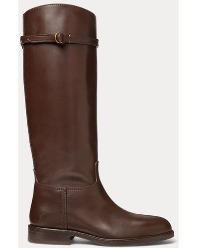 Polo Ralph Lauren Leather Riding Boot - Brown