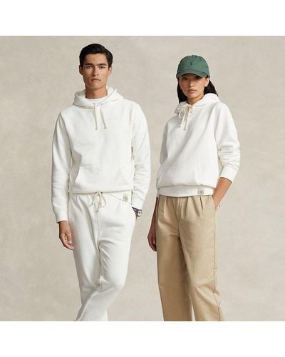Polo Ralph Lauren Fleece-Kapuzenpullover - Weiß