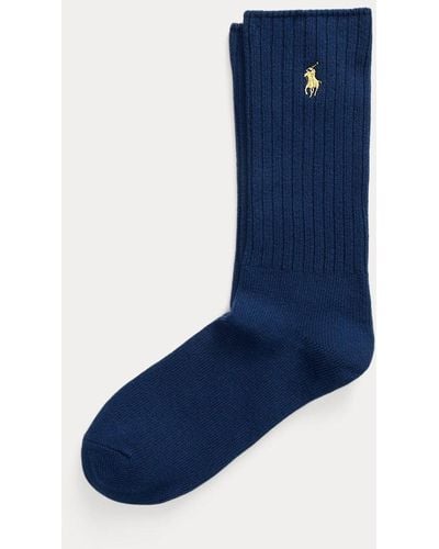 Polo Ralph Lauren Cotton-blend Crew Socks - Blue
