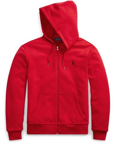 Polo Ralph Lauren Double-knit Full-zip Hoodie - Red