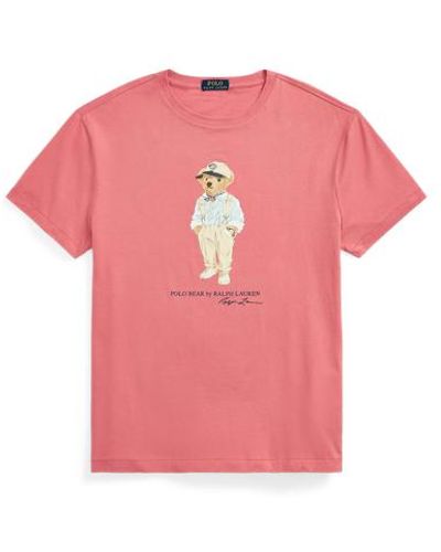 Polo Ralph Lauren Classic Fit Polo Bear Jersey T-shirt - Pink