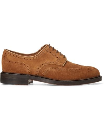 Polo Ralph Lauren Brenton Suede Wingtip - Brown