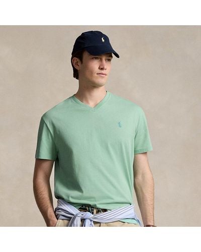 Ralph Lauren Classic Fit Jersey V-neck T-shirt - Green