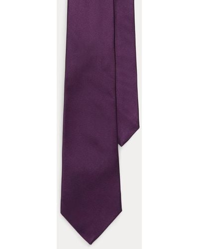 Ralph Lauren Purple Label Silk Satin Tie - Purple