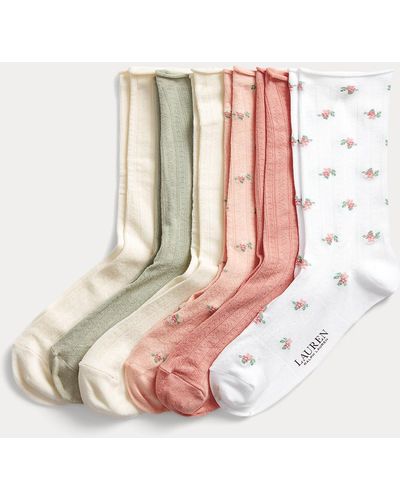 Ralph Lauren 6 paires de chaussettes fleuries - Multicolore