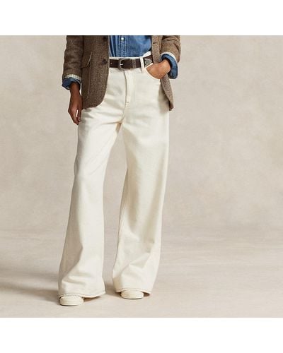 Ralph Lauren High-rise Wide-leg Jean - Natural