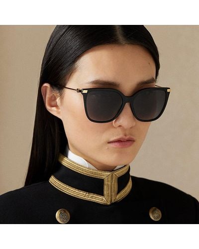 Ralph Lauren Sonnenbrille Kate mit Steigbügel - Schwarz