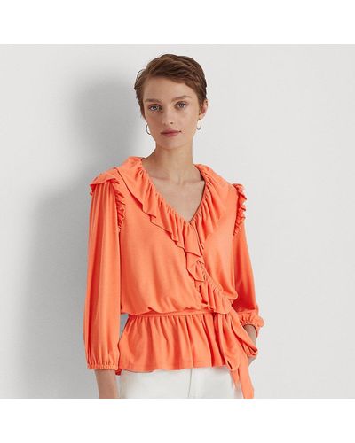 Orange Lauren by Ralph Lauren Tops for Women | Lyst