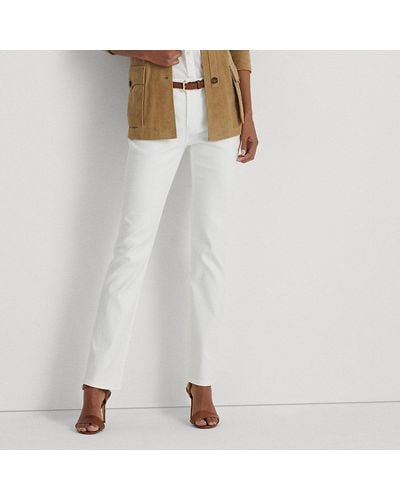 Lauren by Ralph Lauren Ralph Lauren Mid-rise Straight Jean - White