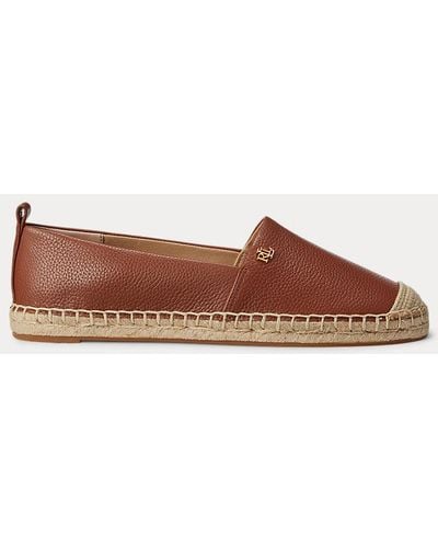 Lauren by Ralph Lauren Espadrille Cameryn IV aus Walkleder - Braun