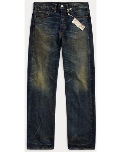 RRL 5-Pocket-Jeans mit Givins-Waschung - Blau