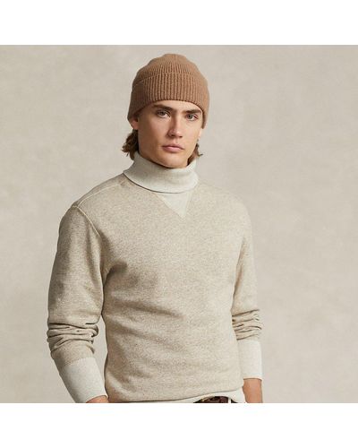 Ralph Lauren Fleece Mockneck Sweatshirt - Natural