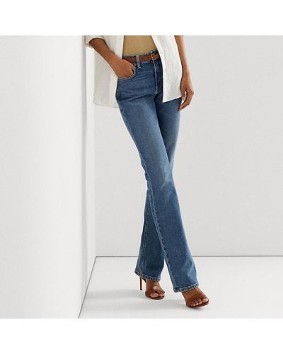 Lauren Ralph Lauren Plus Size Premier Stretch Denim Straight Leg Jeans