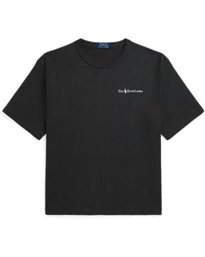 Polo Ralph Lauren Relaxed-Fit Jersey-T-Shirt mit Logo - Schwarz